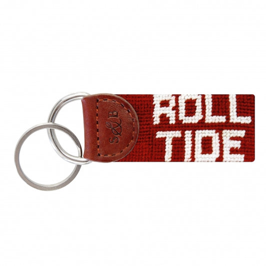 Alabama Roll Tide Needlepoint Key Fob