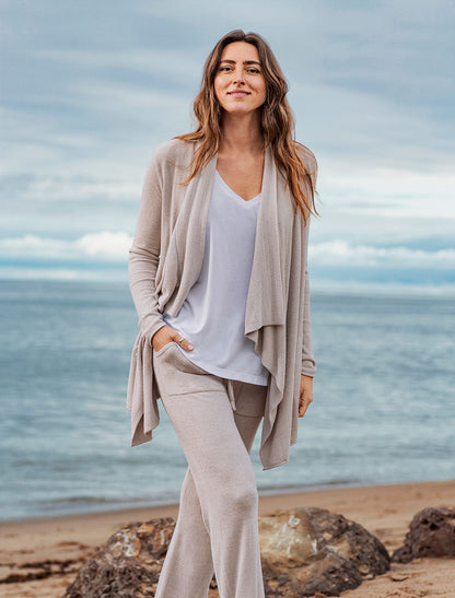Barefoot Dreams - CozyChic Ultra Lite® Hi/lo Cardi - Fog Gray