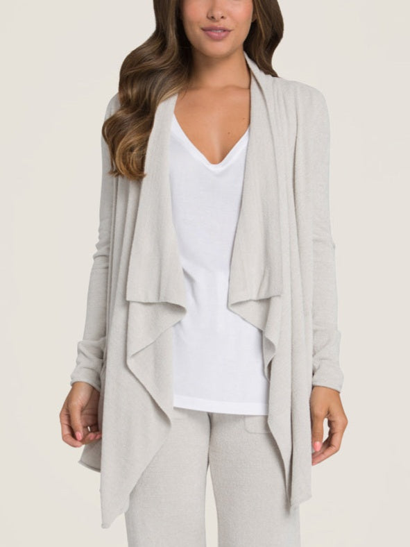 CozyChic Ultra Lite® Hi/lo Cardi - Fog Gray - Spinout