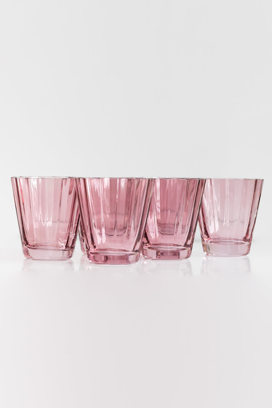 ESTELLE COLORED SUNDAY LOW BALLS - SET OF 6 {ROSE}