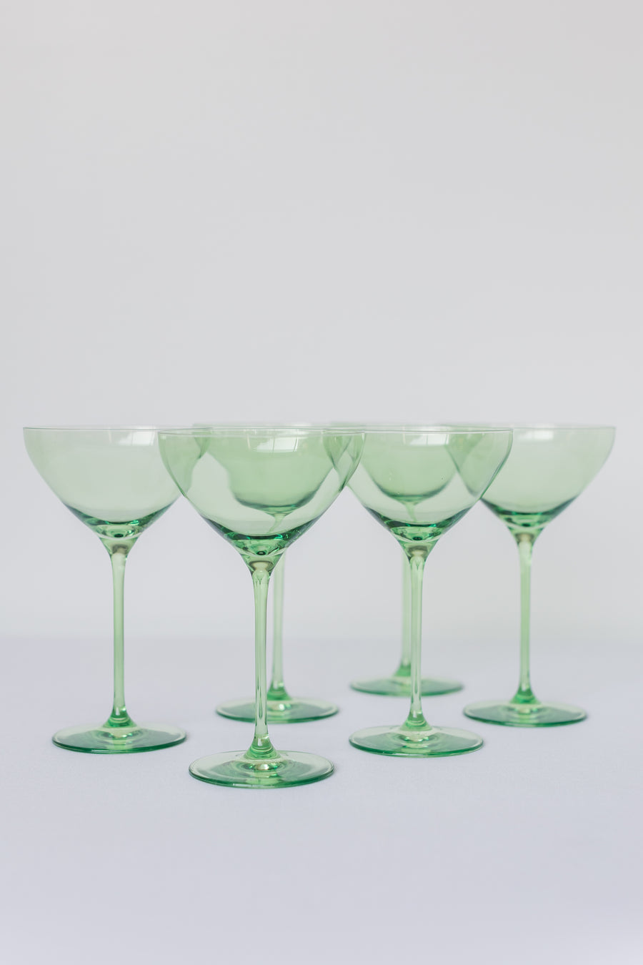Estelle Colored Martini Glass - Set of 6 {Black}
