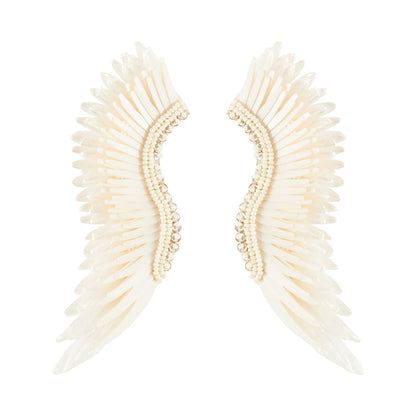 Mignonne Gavigan - Raffia Madeline Earrings - White