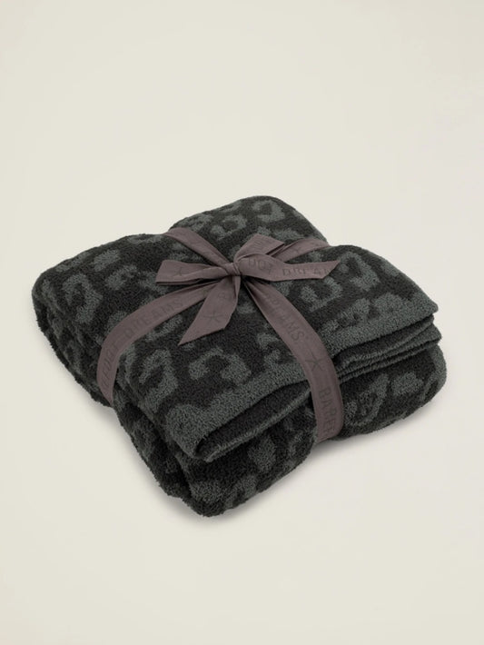 Barefoot Dreams - CozyChic 'In the Wild' Throw Blanket - Graphite/Carbon