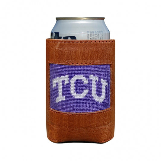 TCU (Purple) Needlepoint Can Cooler