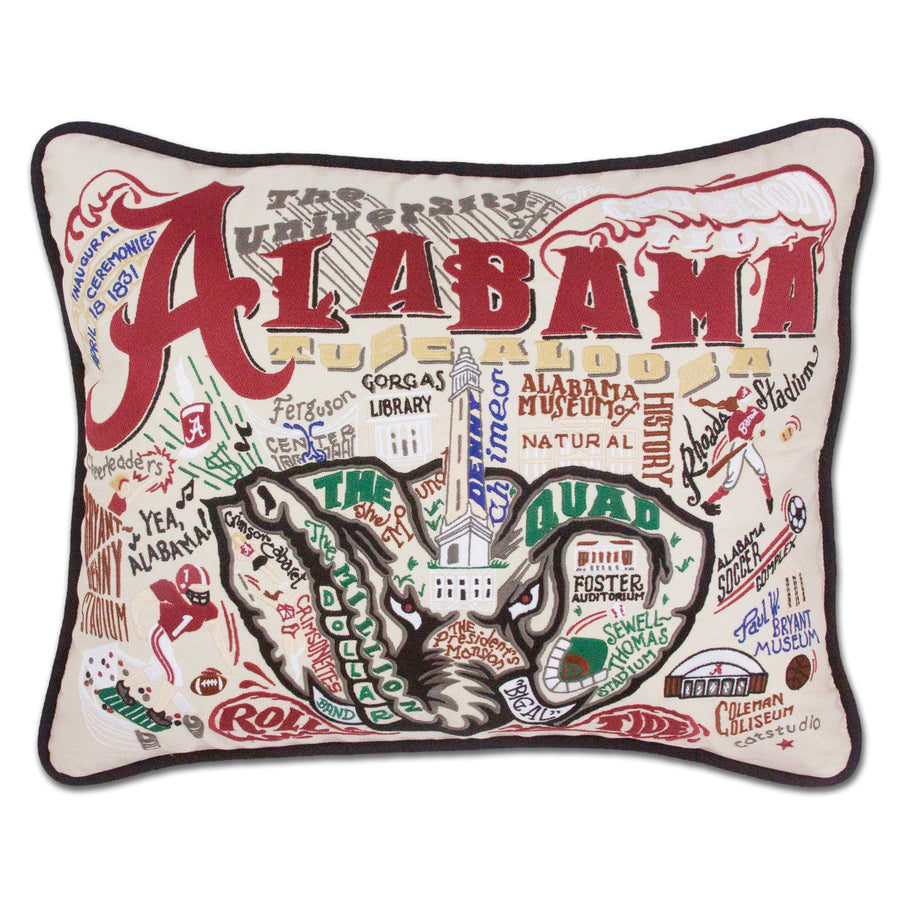 Collegiate Embroidered Pillow - University of Alabama - Spinout