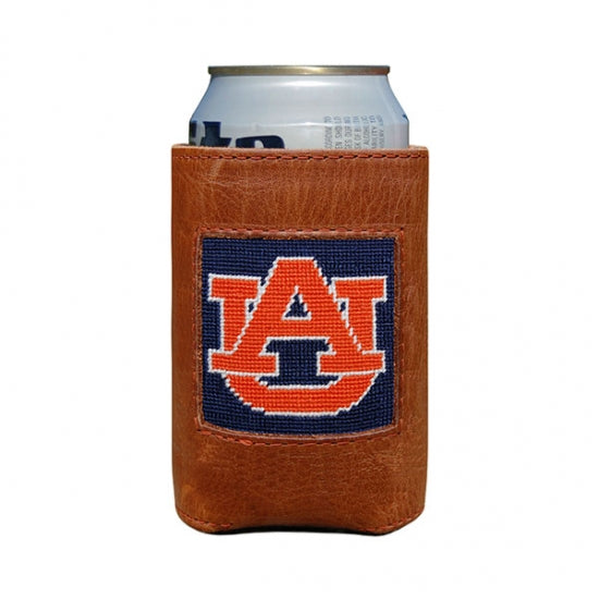 Auburn (Dark Navy) Needlepoint Can Cooler