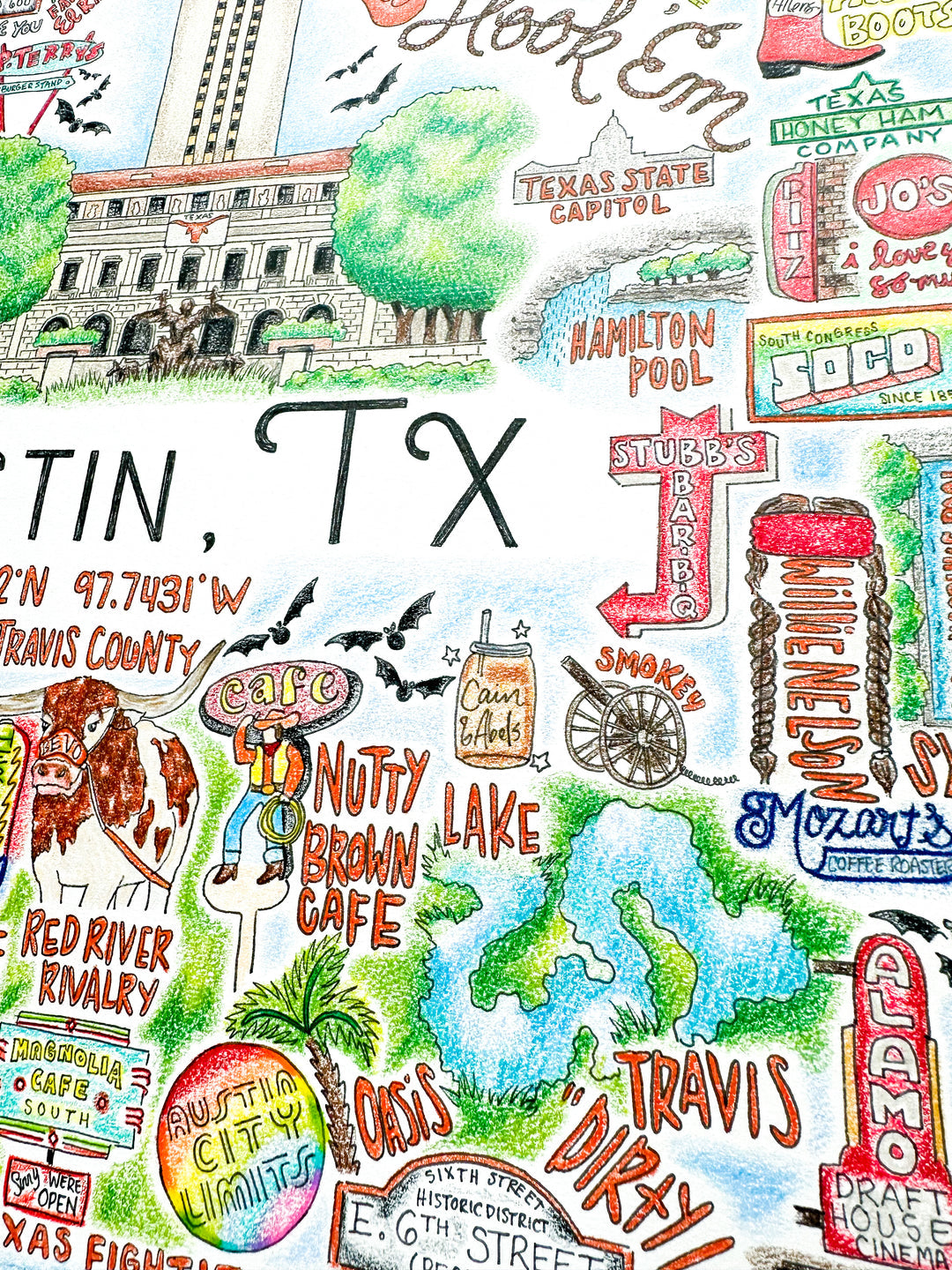 GLITTERBOXX - Hometown Print - Austin, TX