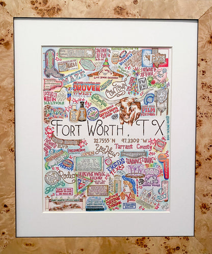 GLITTERBOXX - Hometown Print - Fort Worth, TX Cowtown