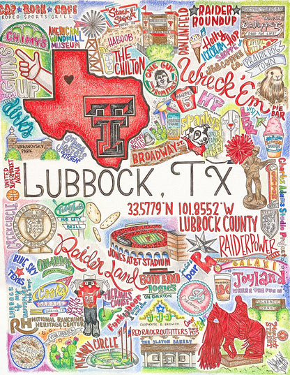 GLITTERBOXX - Hometown Print - Lubbock, TX